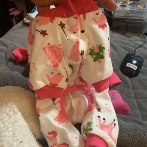 XS puppy pajamas.